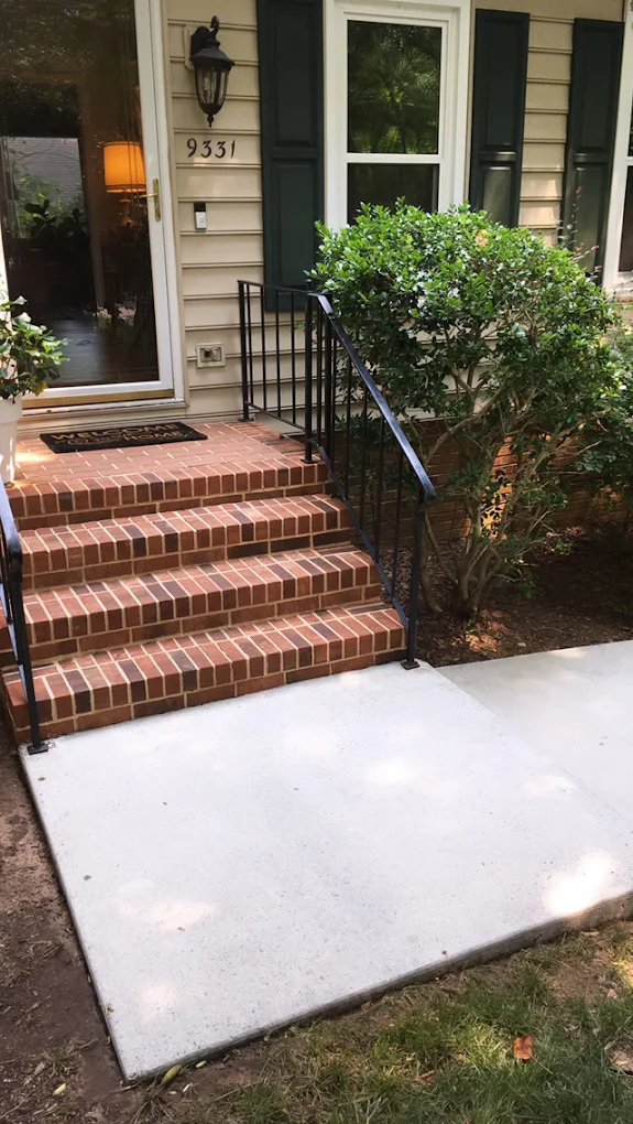 Brick steps & entry walkway · Completed